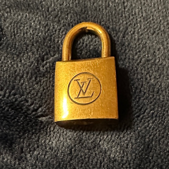 Louis Vuitton Jewelry - Louis Vuitton Brass-Toned Padlock #210 No Key
